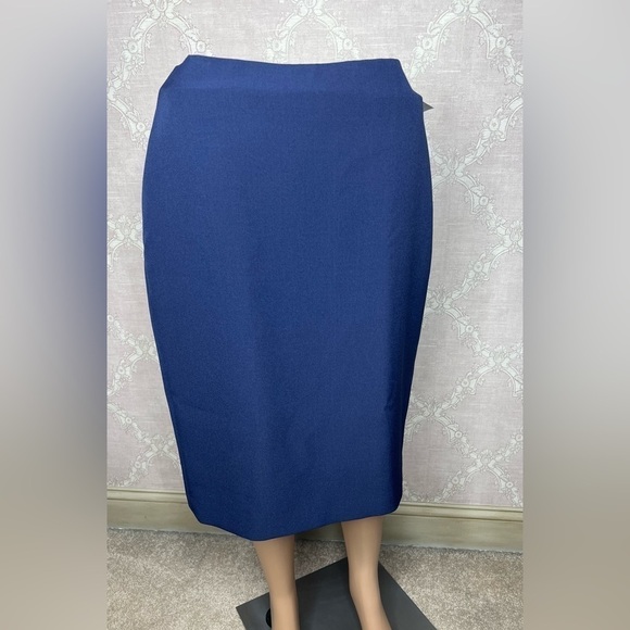 Anne Klein The Executive Collection Navy Blue Pencil Skirt Women's Size 4 NWT - Picture 5 of 16